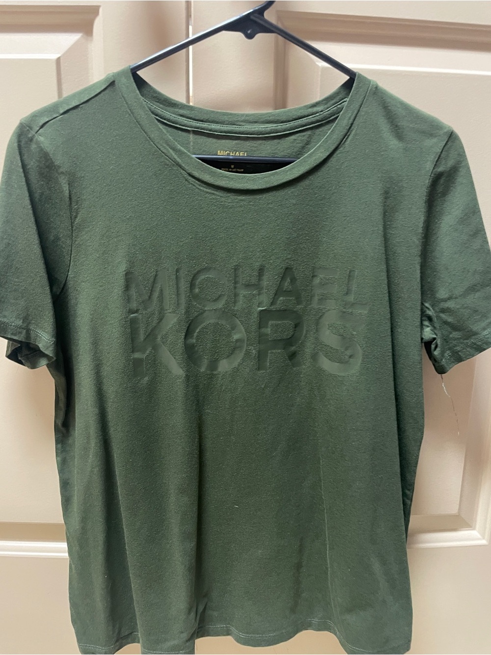 Michael Kors Olive Green Logo Tee